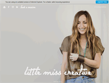 Tablet Screenshot of littlemisscreative.com